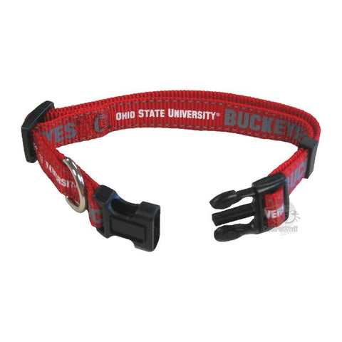 Ohio State Buckeyes Pet Reflective Nylon Collar