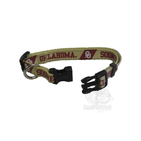 Oklahoma Sooners Pet Reflective Nylon Collar