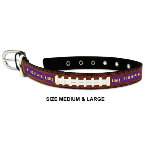 LSU Tigers Classic Leather Football Collar