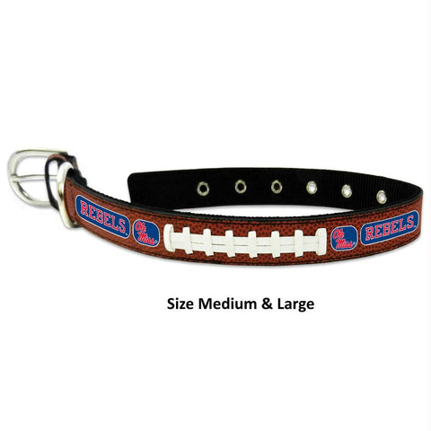 Ole Miss Rebels Classic Leather Football Collar