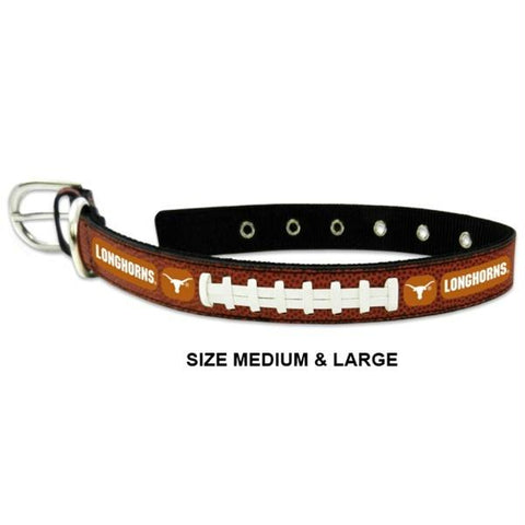 Texas Longhorns Classic Leather Football Collar