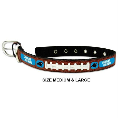 Carolina Panthers Classic Leather Football Collar