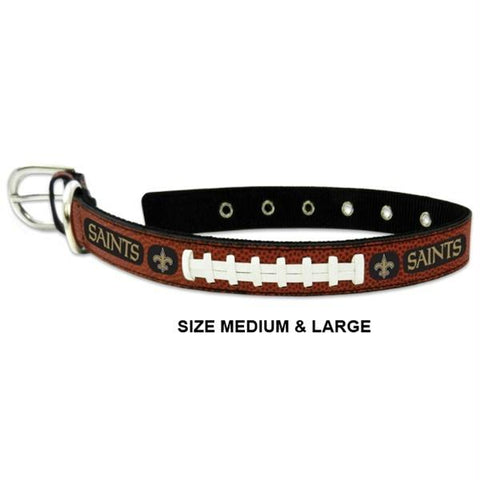 New Orleans Saints Classic Leather Football Collar