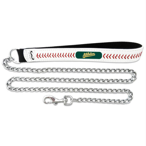 Oakland A's Leather Baseball Seam Leash