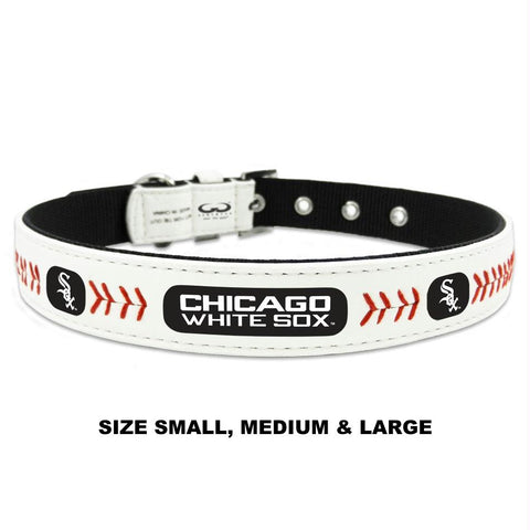 Chicago White Sox Classic Leather Baseball Collar
