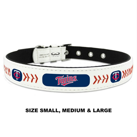 Minnesota Twins Classic Leather Baseball Collar
