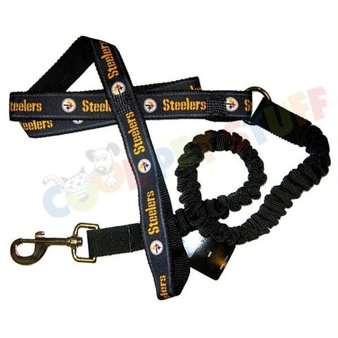 Pittsburgh Steelers Bungee Ribbon Pet Leash