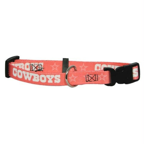 Dallas Cowboys Pink Pet Collar