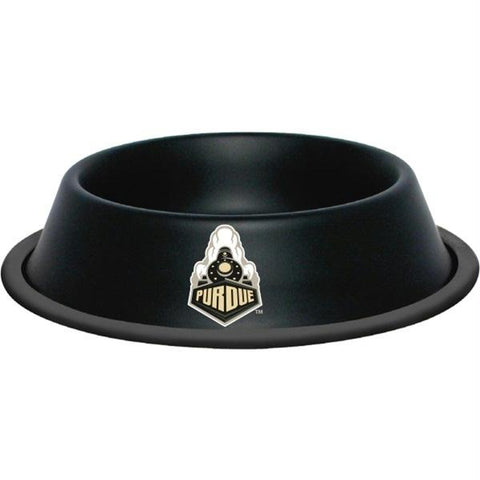 Purdue Boilermakers Gloss Black Pet Bowl