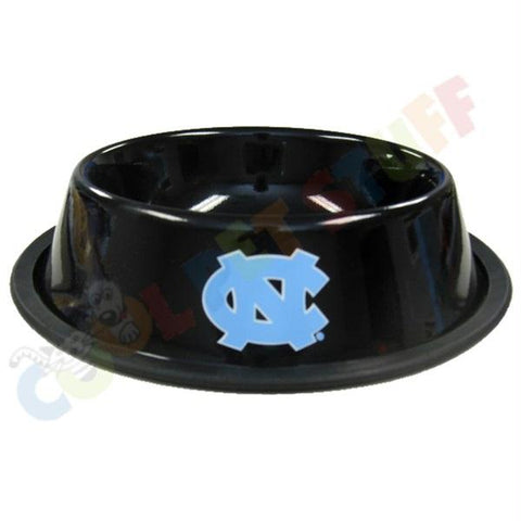 North Carolina Tarheels Gloss Black Pet Bowl