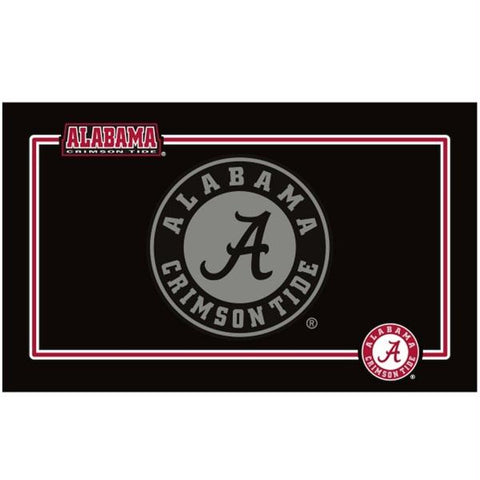 Alabama Crimson Tide Black Pet Bowl Mat