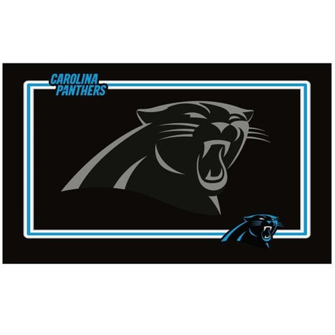 Carolina Panthers Black Pet Bowl Mat