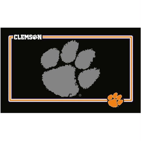 Clemson Tigers Black Pet Bowl Mat