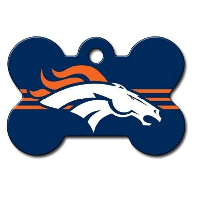 Denver Broncos Bone ID Tag