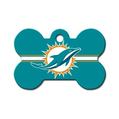 Miami Dolphins Bone ID Tag