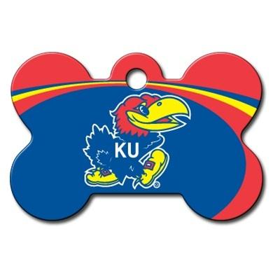 Kansas Jayhawks Bone ID Tag
