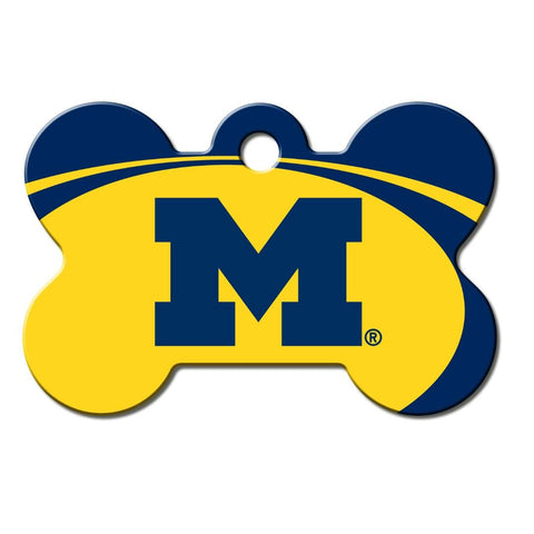 Michigan Wolverines Bone ID Tag