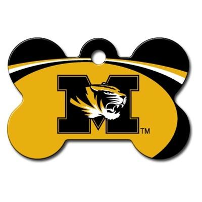 Missouri Tigers Bone ID Tag