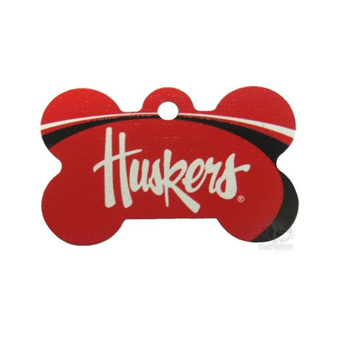 Nebraska Huskers Bone ID Tag