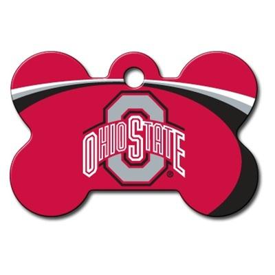 Ohio State Buckeyes Bone ID Tag