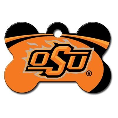 Oklahoma State Cowboys Bone ID Tag