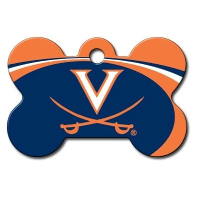 Virginia Cavaliers Bone ID Tag