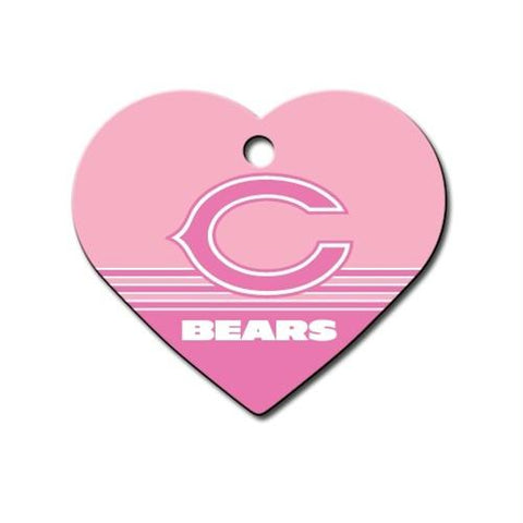 Chicago Bears Heart ID Tag