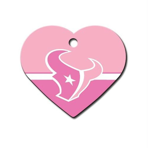 Houston Texans Heart ID Tag