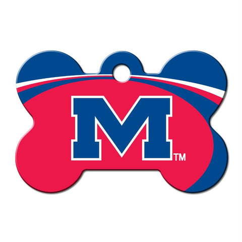 Ole Miss Rebels Bone ID Tag