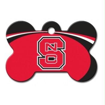 NC State Wolfpack Bone ID Tag