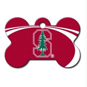Stanford Cardinal Bone ID Tag