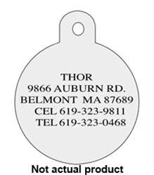 Houston Astros Large Circle ID Tag