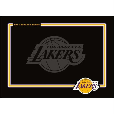 Los Angeles Lakers Black Pet Bowl Mat