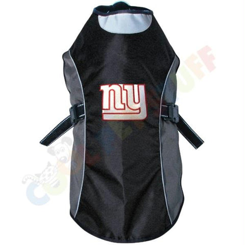 New York Giants Water Resistant Reflective Pet Jacket