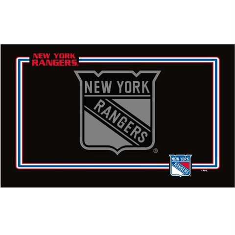 New York Rangers Black Pet Bowl Mat