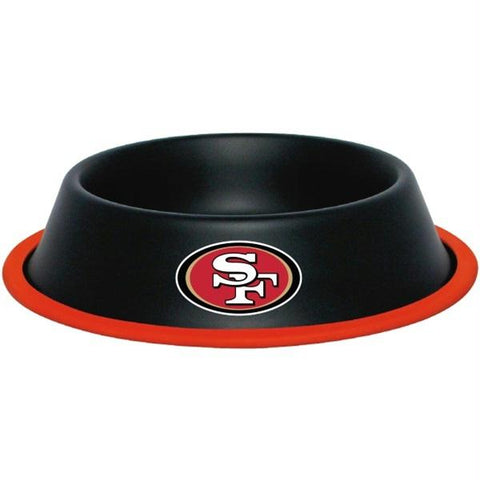 San Francisco 49ers Gloss Black Pet Bowl