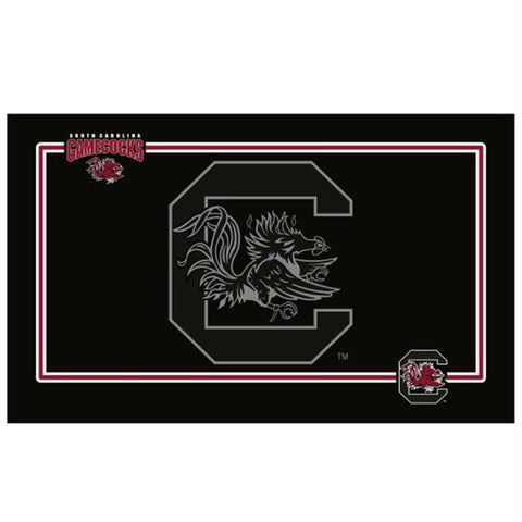South Carolina Gamecocks Black Pet Bowl Mat