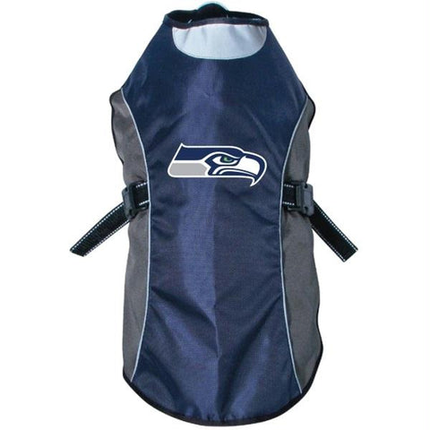 Seattle Seahawks Water Resistant Reflective Pet Jacket