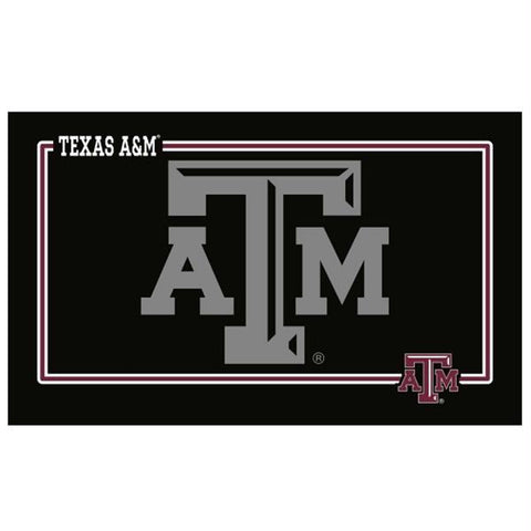 Texas A&M Aggies Black Pet Bowl Mat