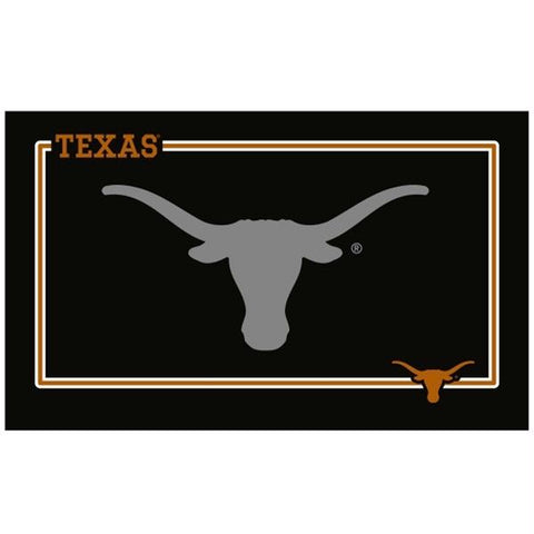 Texas Longhorns Black Pet Bowl Mat