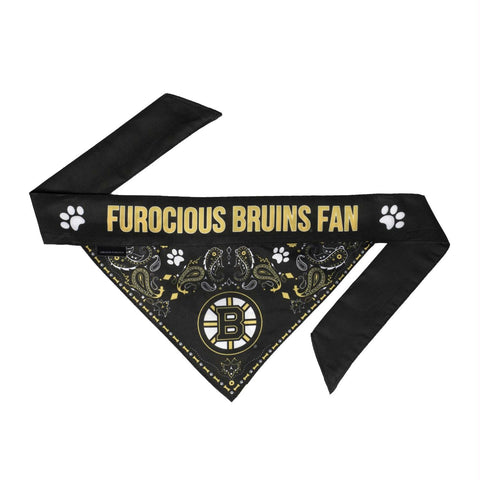 Boston Bruins Pet Reversible Paisley Bandana - Small