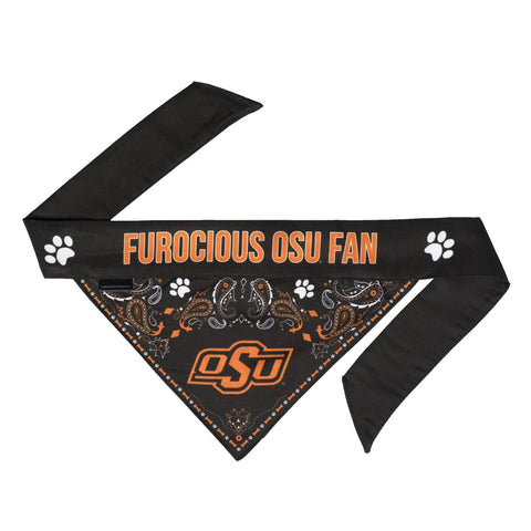 Oklahoma State Cowboys Pet Reversible Paisley Bandana