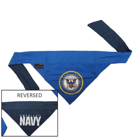 US Navy Pet Reversible Bandana - Medium