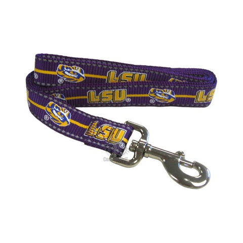 LSU Tigers Pet Reflective Nylon Leash