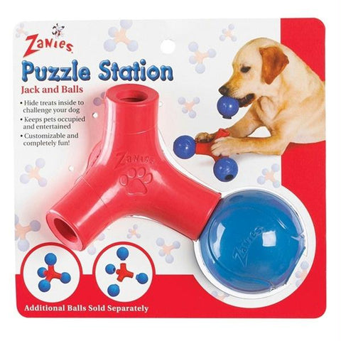 Zanies Puzzle Station Jack And Ball Toy
