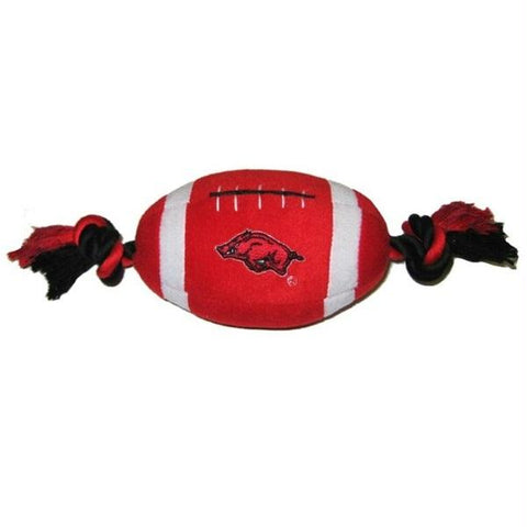 Arkansas Razorbacks Plush Football Pet Toy