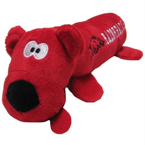 Arkansas Razorbacks Plush Tube Pet Toy