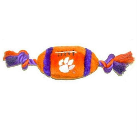 Clemson Tigers Plush Football Pet Toy