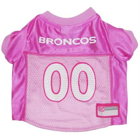Denver Broncos Pink Dog Jersey