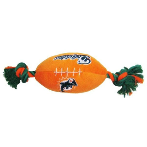 Miami Dolphins Football Dog Toy